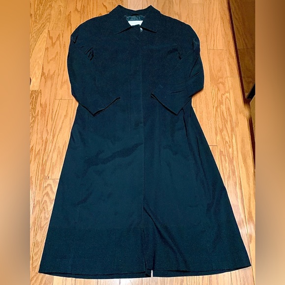 Women’s 8 Petite JONES NEW YORK Full Length Rain Trench Overcoat - Picture 7 of 16